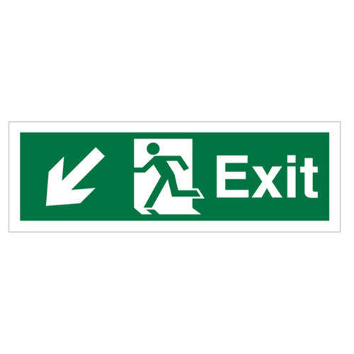 Exit (Down / Left Arrow) Sign (40097V)